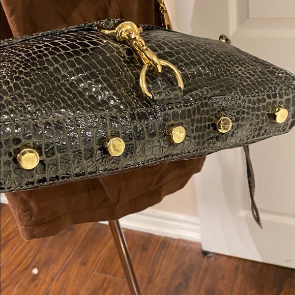 Elegant Rebecca Minkoff Black Crocodile Pattern Women's Bag - Picture 7 of 14